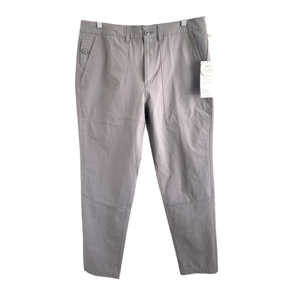 Vuori Sz 33 Barren Classic Fit Pant Gray Cotton Pockets Stretch Utility Casual - Picture 2 of 13